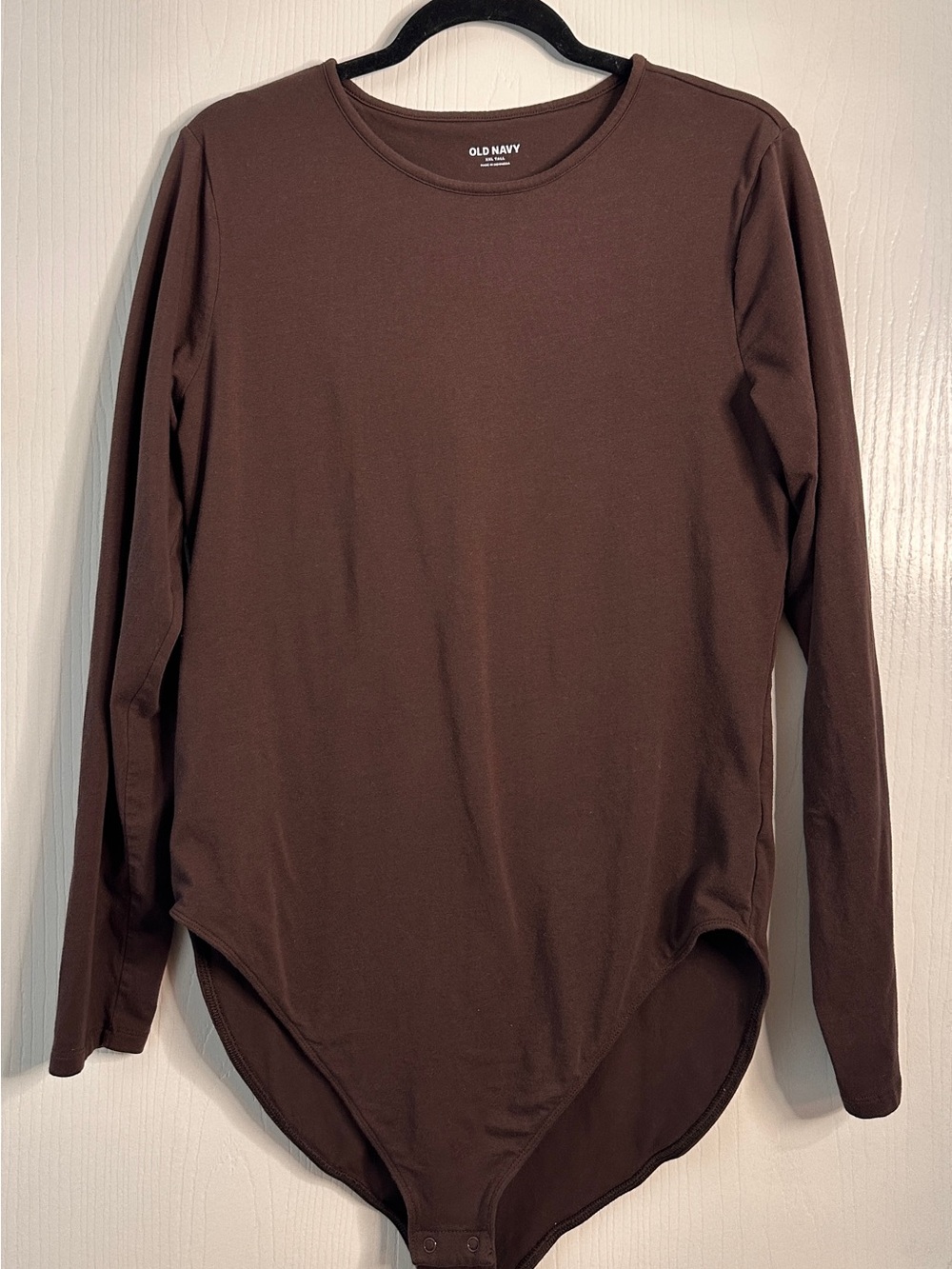 Old Navy Brown Long-Sleeve Women's Bodysuit